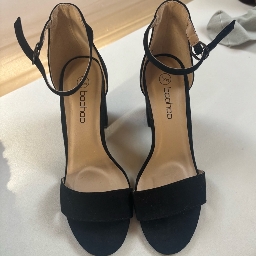 Boohoo Black Women's Heeled Sandals - Picture 2 of 5